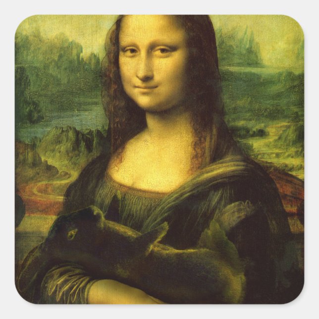 PEGATINA CUADRADA BUNNY LISA (Anverso)