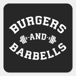 Pegatina Cuadrada Burgres y gabarras - Motivación para el entrenamie