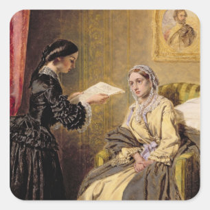 Pegatina Cuadrada Buscando en el London Gazette