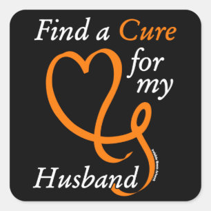 Pegatina Cuadrada Buscar una cura/corazón/marido...RSD/CRPS