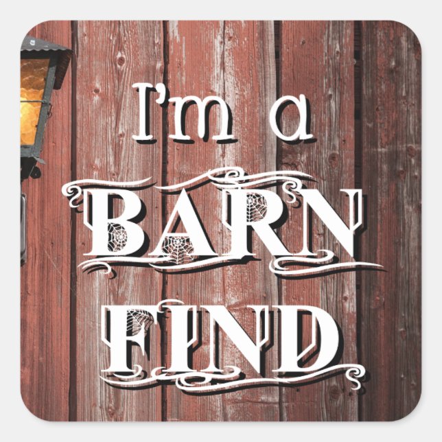 Pegatina Cuadrada Búsqueda de barras (Anverso)