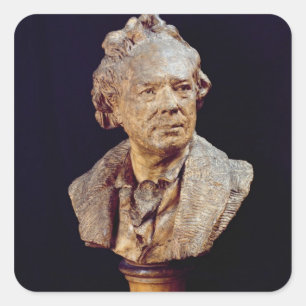 Pegatina Cuadrada Busto de Christoph Wilibald von Gluck c.1775