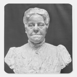 Pegatina Cuadrada Busto de señora Marie Laurent