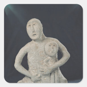 Pegatina Cuadrada Busto de una diosa madre