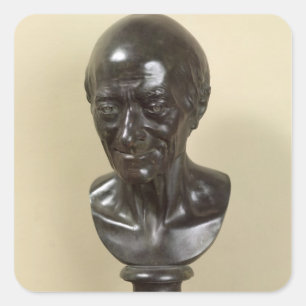 Pegatina Cuadrada Busto de Voltaire 1778