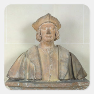 Pegatina Cuadrada Busto del canciller Antoine Duprat