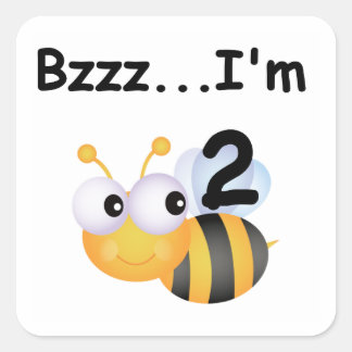 Pegatina Cuadrada Buzz Bumblebee camisetas y regalos de cumpleaños