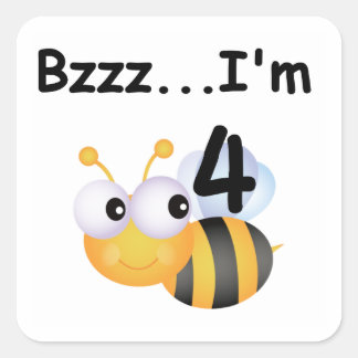 Pegatina Cuadrada Buzz Bumblebee camisetas y regalos de cumpleaños