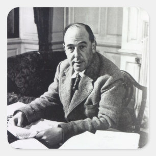 Pegatina Cuadrada C.S. Lewis