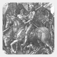 Caballero, muerte y el diablo, 1513 (grabado)