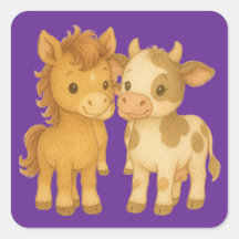 Caballo Bebé y Vaca Bebé