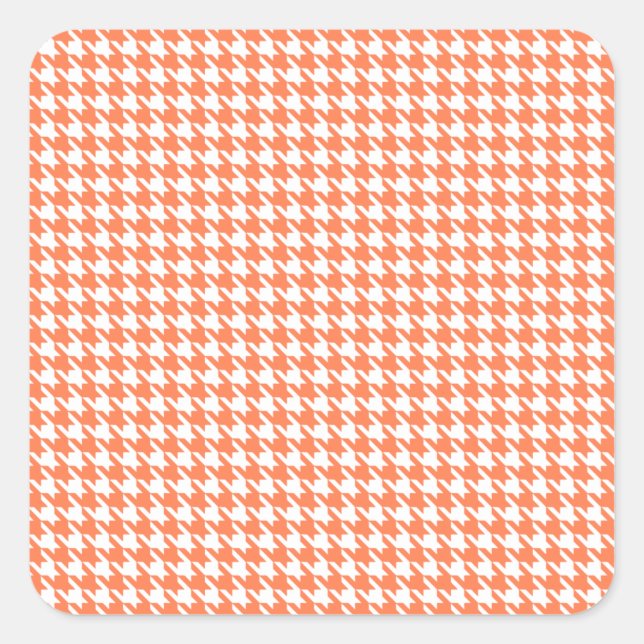 Pegatina Cuadrada Caballo coral moderno en Emporiomoffa (Anverso)