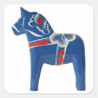 Caballo de dala azul sueco
