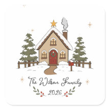 Cabaña de Navidad Acogedora Personalizada