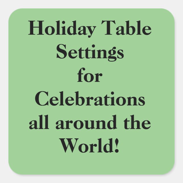 Pegatina Cuadrada Cabecera de colección 4 (Anverso)