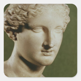 Pegatina Cuadrada Cabeza de Artemis
