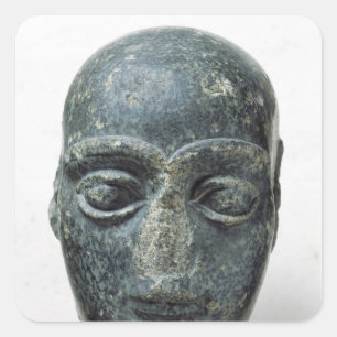 Pegatina Cuadrada Cabeza de un hombre