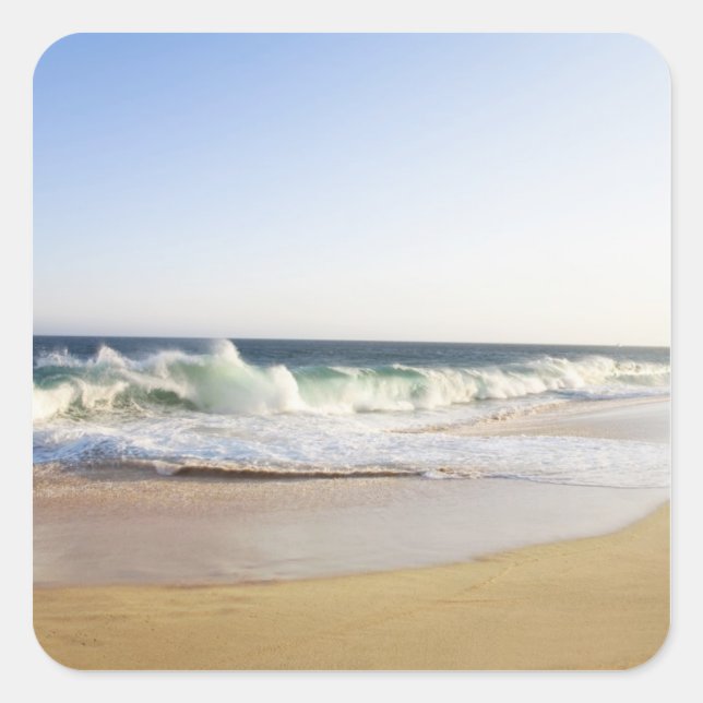 Pegatina Cuadrada Cabo San Lucas, Baja California Sur, México - (Anverso)