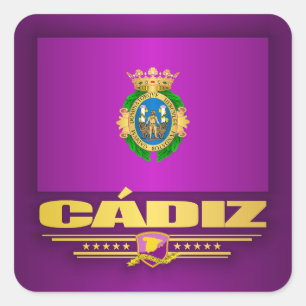 Pegatina Cuadrada Cádiz