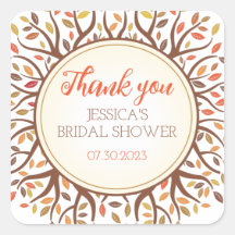 Cae el árbol otoñal cae la ducha de la novia