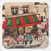 "Cafe en la calle Norvins, Montmartre" París
