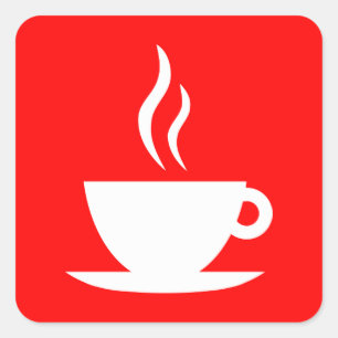 Pegatina Cuadrada café moho