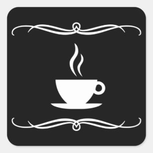 Pegatina Cuadrada café moho