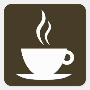 Pegatina Cuadrada café moho