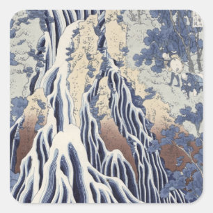 Pegatina Cuadrada Caída en Kirifuri en el Monte Kurokami