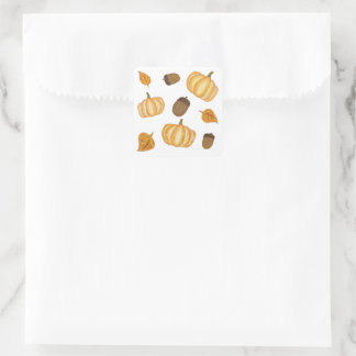 Pegatina Cuadrada Caída / Temporada Otoño