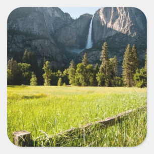 Pegatina Cuadrada Caídas de Yosemite superior