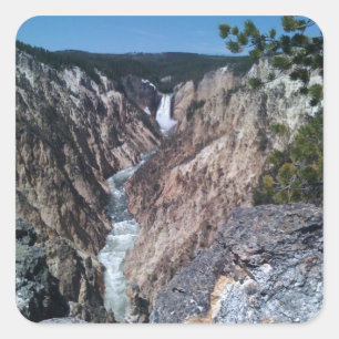 Pegatina Cuadrada Caídas inferiores