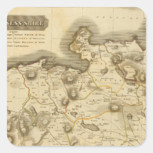 Pegatina Cuadrada Caithness Shire