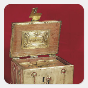 Pegatina Cuadrada Caja de joyas