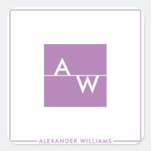 Caja monogramada formal