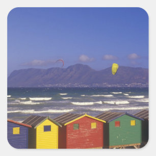 Pegatina Cuadrada Cajas de baño de la bahía de St. James, cerca de