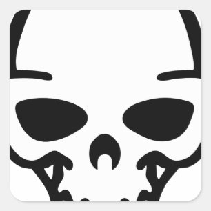 Pegatina Cuadrada calavera