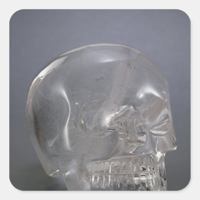 Pegatina Cuadrada Calavera (Anverso)