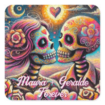 Calaveras de Azúcar Personalizadas en Tiza Pastel