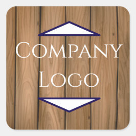 Pegatina Cuadrada Calcomanías con logotipo de empresa personalizado