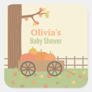 Pegatina Cuadrada Calcomanías decorativas para baby shower de Carro