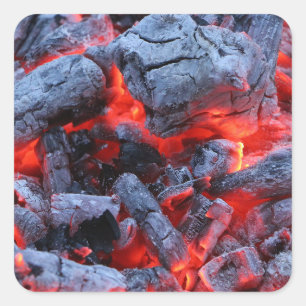 Pegatina Cuadrada Caldos calientes