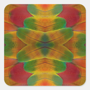 Pegatina Cuadrada Caleidoscopio