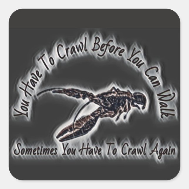 Pegatina Cuadrada Caleta de plástico dura (Anverso)