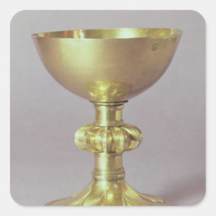 Pegatina Cuadrada Calice, francés, c.1325