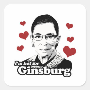 Pegatina Cuadrada Caliente por Ginsburg