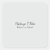 Caligrafía clásica Elegante Plata simple Gris