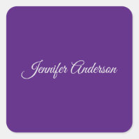 Caligrafía de moda Elegante Royal Purple Personali