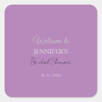 Caligrafía Elegante Lavanda Bienvenida Despedida d