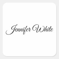 Caligrafía Elegante Retro Blanco y Negro